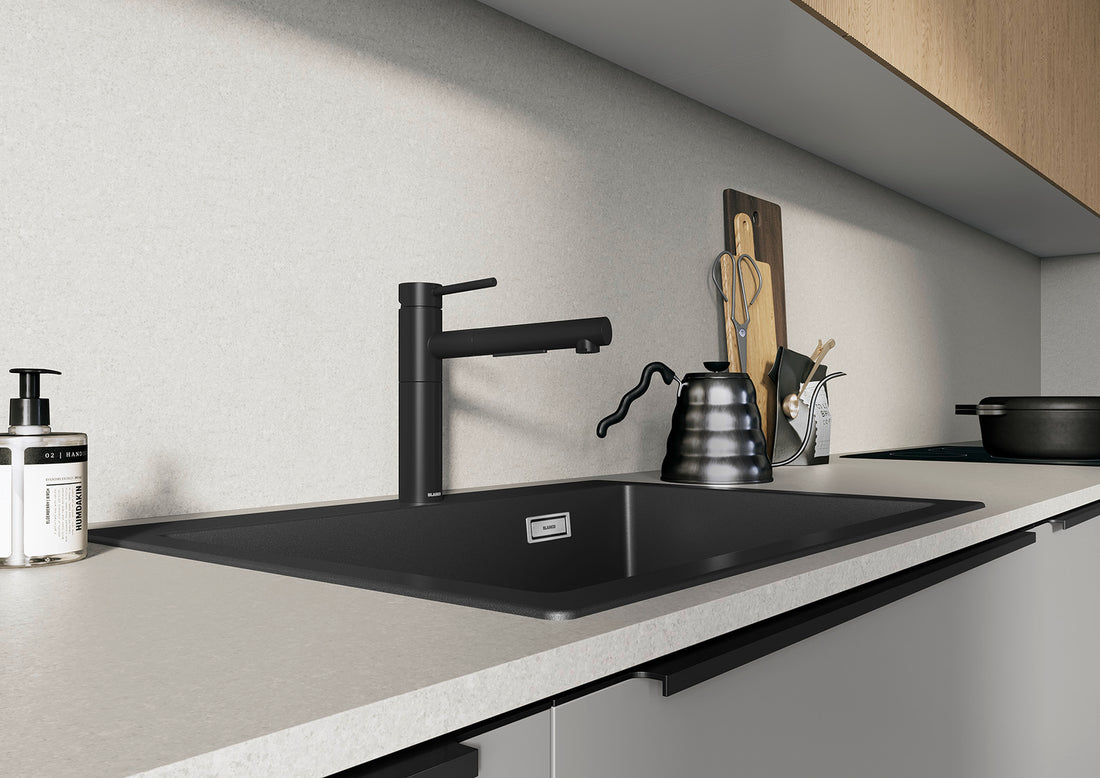 Blanco ALTA-S II Pull Out Mixer Tap Black 527579