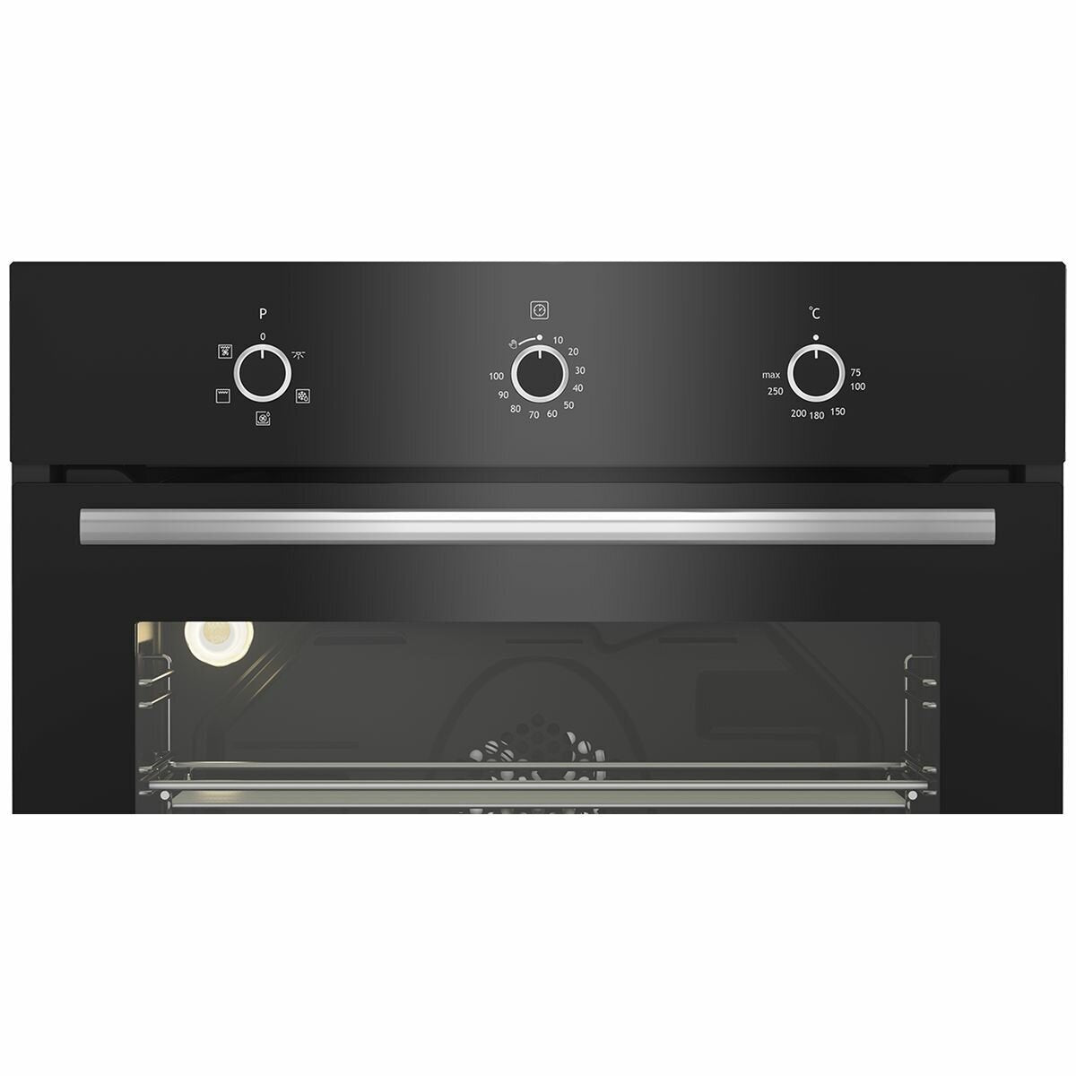 Altus 81L Multifunction Built-In Oven Black ABO6810FB