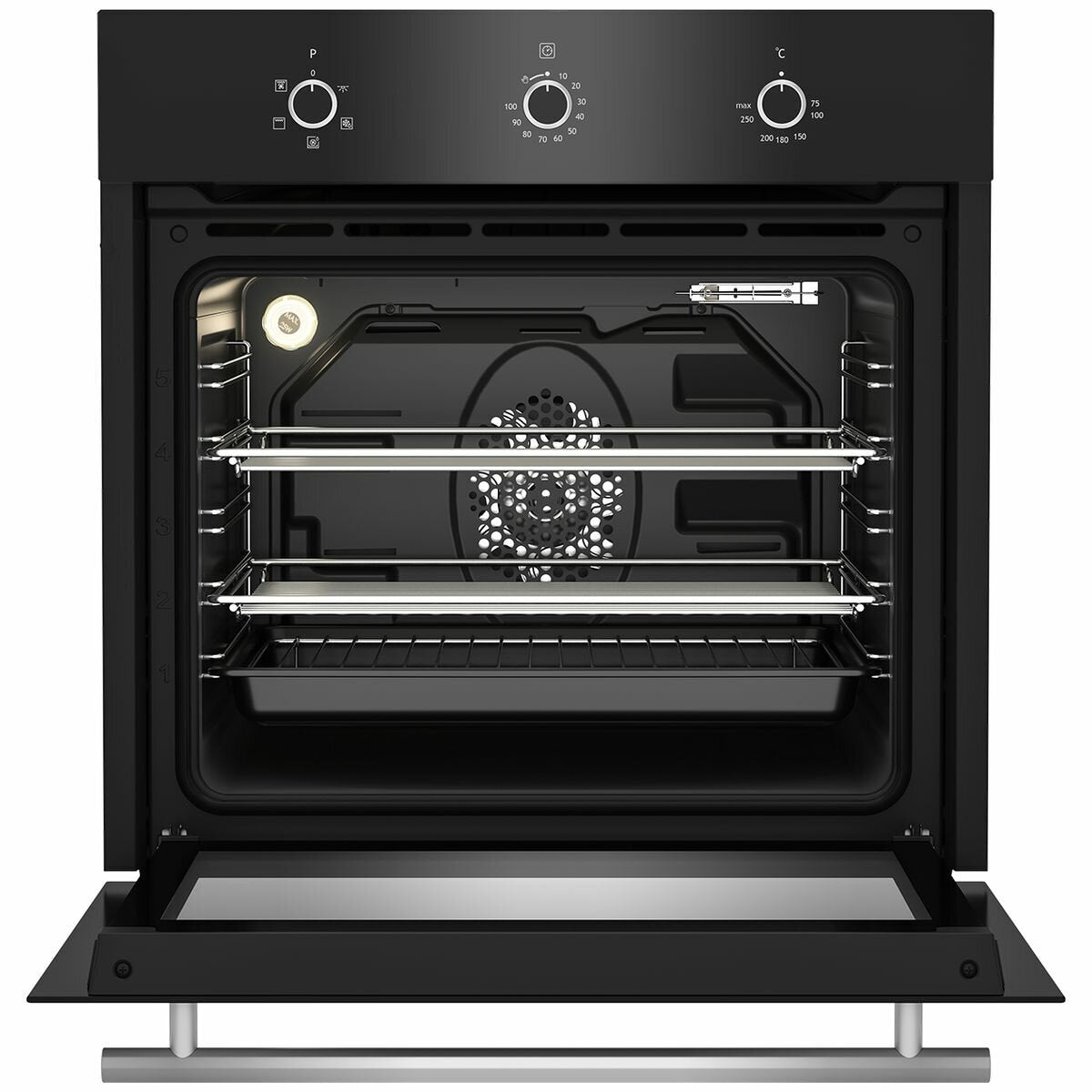 Altus 81L Multifunction Built-In Oven Black ABO6810FB