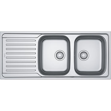 Franke Antea Double Bowl Sink With Left Hand Drainer AZX621LHD