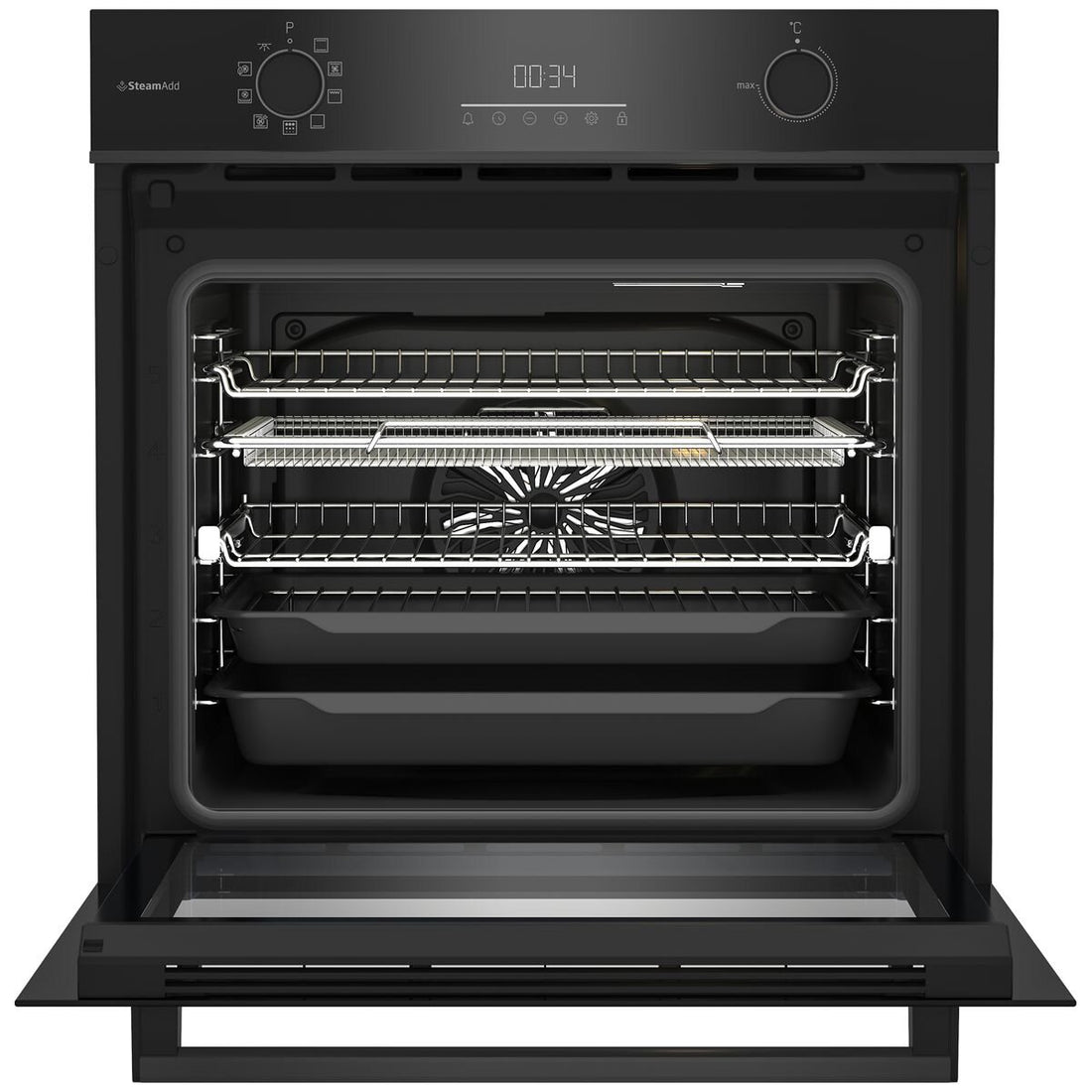 Beko 60cm Pyrolytic Multifunction Oven with SteamAdd and Airfry BBO6851PDX1