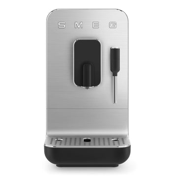 Smeg Bean To Cup Automatic Coffee Machine With Steam Wand Black BCC12BLMAU