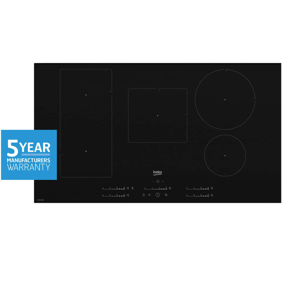 Beko 90cm Induction Direct Access Touch Control Cooktop BCT901IGN