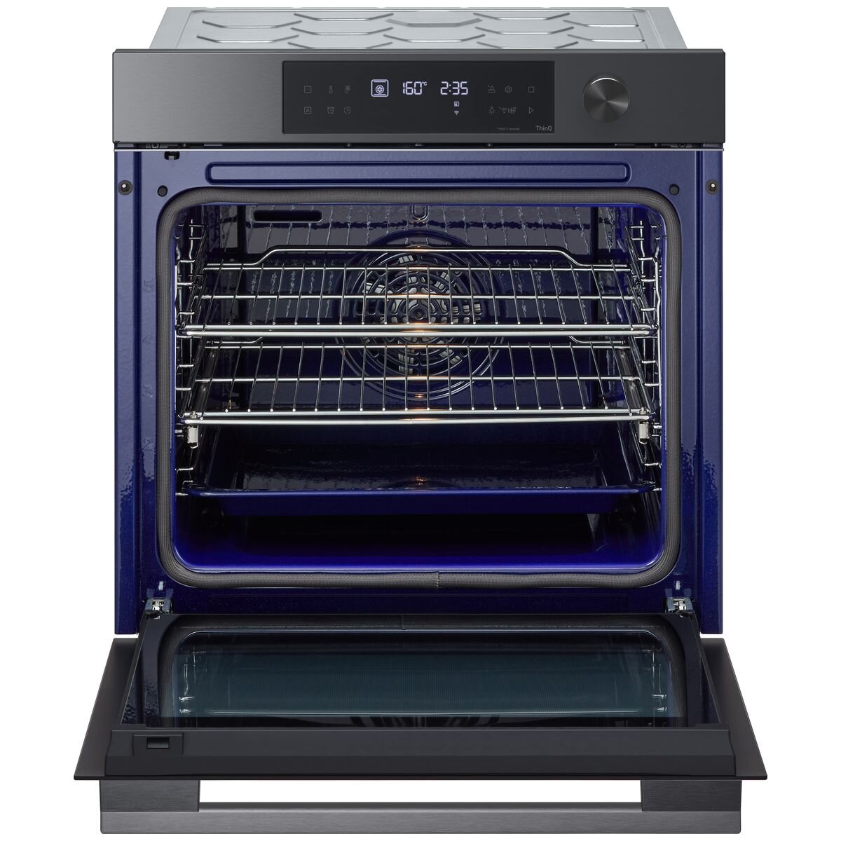 LG 60cm InstaView Series 7 Pyrolytic Oven Black BO607G1MB4