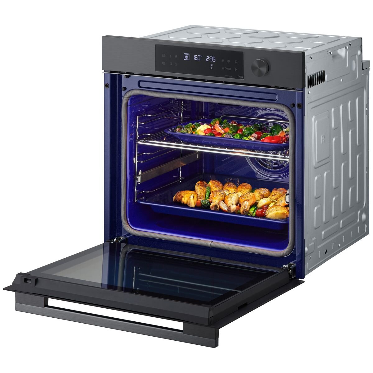 LG 60cm InstaView Series 7 Pyrolytic Oven Black BO607G1MB4