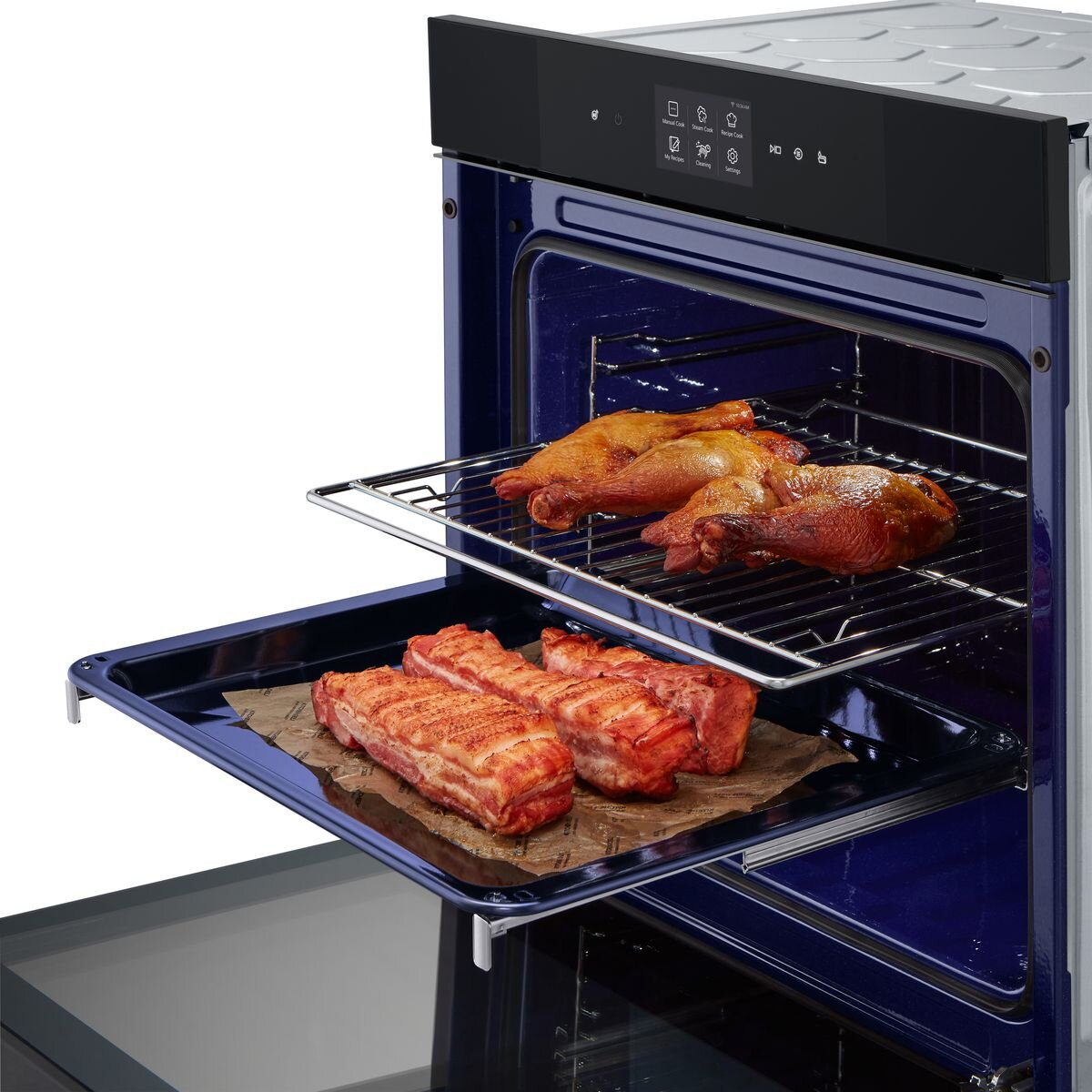 LG 60cm InstaView Series 9 Full Steam Oven Black Glass BO609B2BG4
