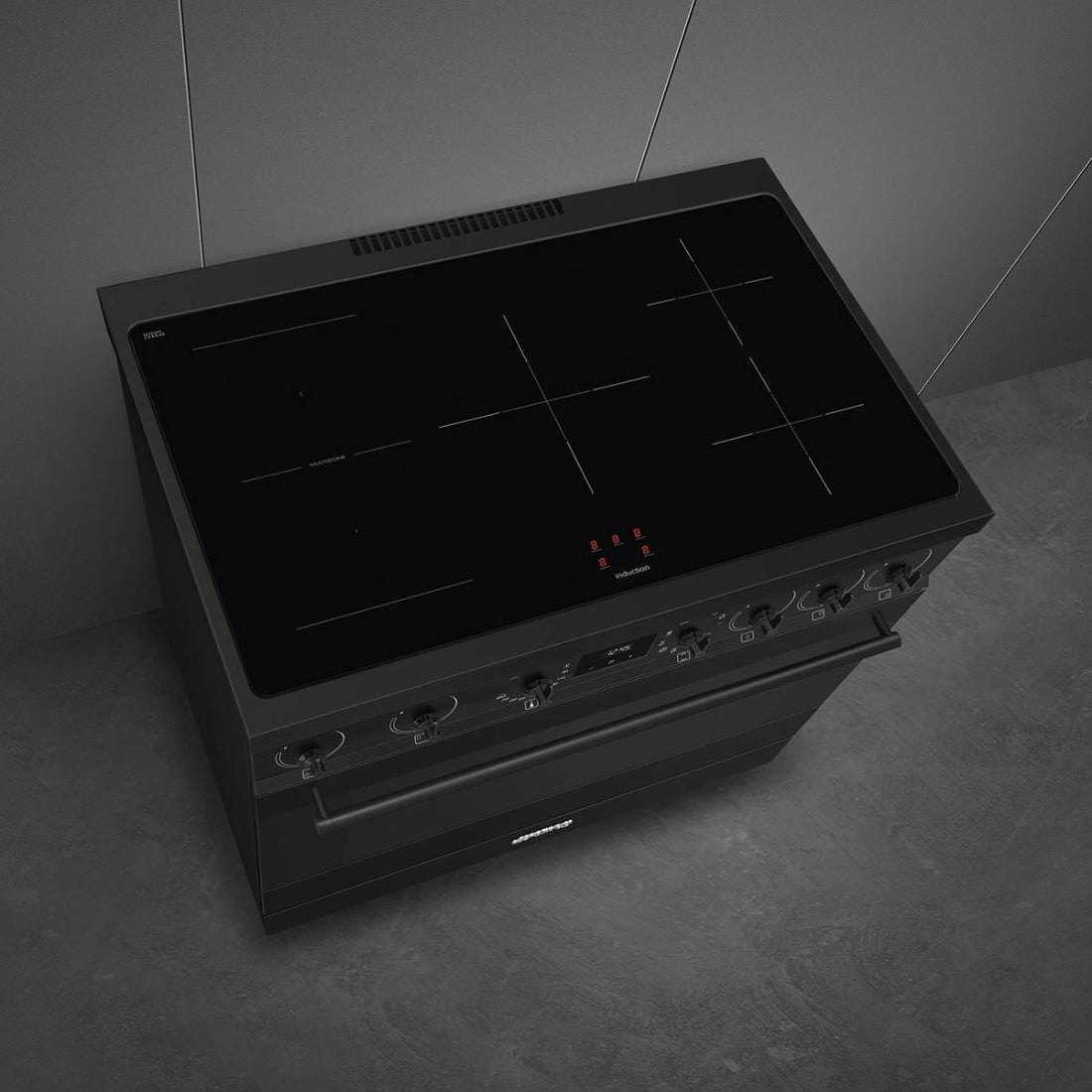 Smeg 90cm Classic Matte Black Induction Freestanding Oven C9IMN2