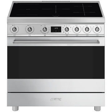 Smeg 90cm Classic Stainless Steel Induction Freestanding Oven C9IMX2