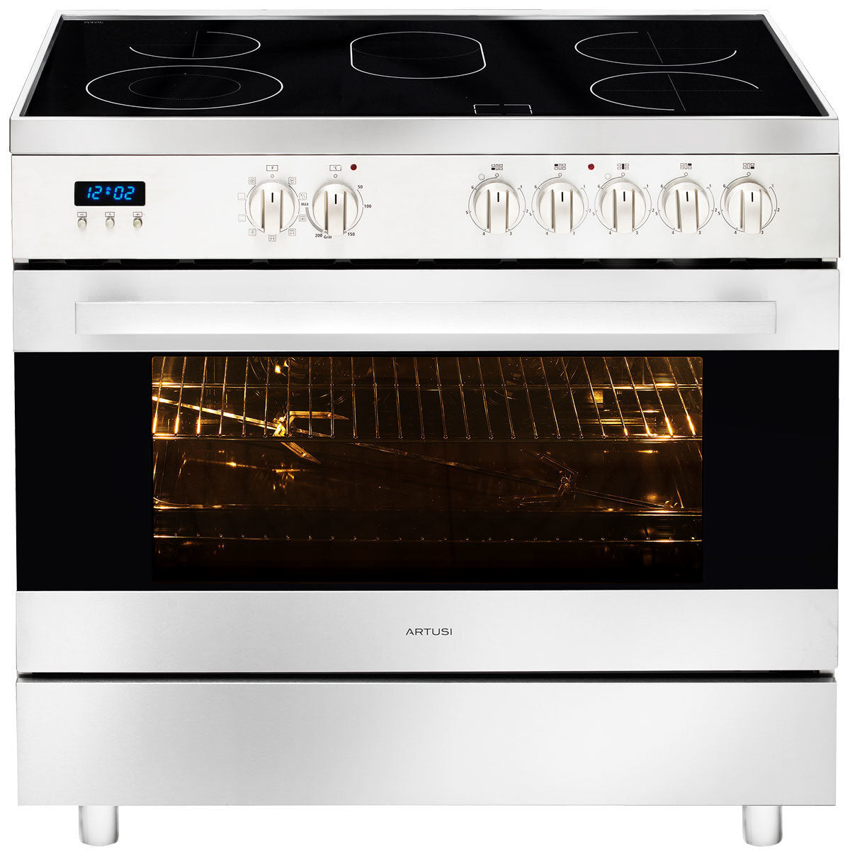 Artusi 90cm Freestanding Electric Oven/Stove CAFC95X