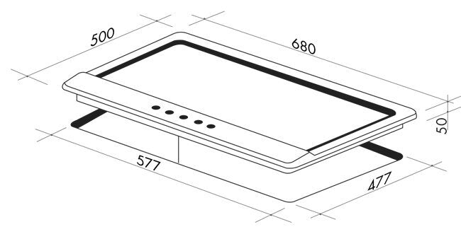 Artusi 70cm Natural Gas Cooktop CAGH75X