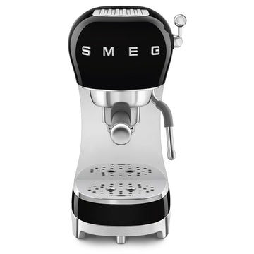Smeg 50's Retro Style Espresso Coffee Machine Black ECF02BLAU