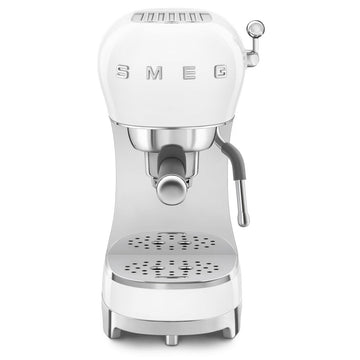 Smeg 50's Retro Style Espresso Coffee Machine White ECF02WHAU