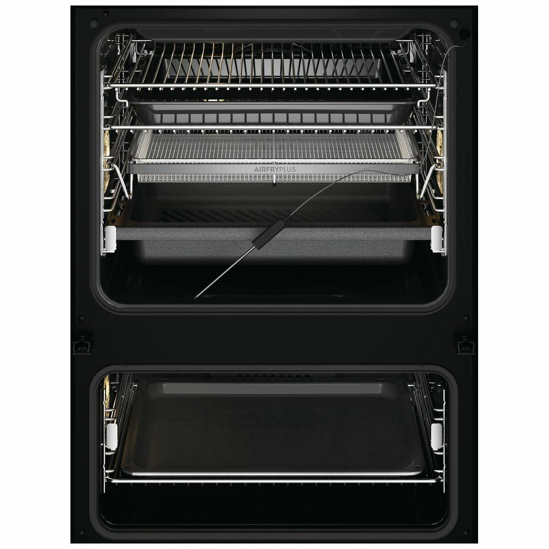 Electrolux 60cm Pyrolytic Dark Stainless Steel Double Oven with Steambake EVEP626DSE