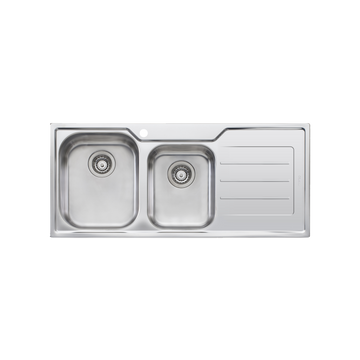 Oliveri Flinders 1 & 3/4 Bowl Sink With Right Hand Drainer FL111