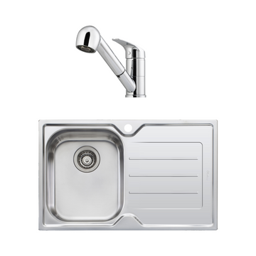 Oliveri Stainless Steel Sink & Mixer Pack FL121 + LON580FCRP