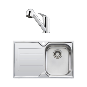Oliveri Stainless Steel Sink & Mixer Pack FL122 + LON580FCRP