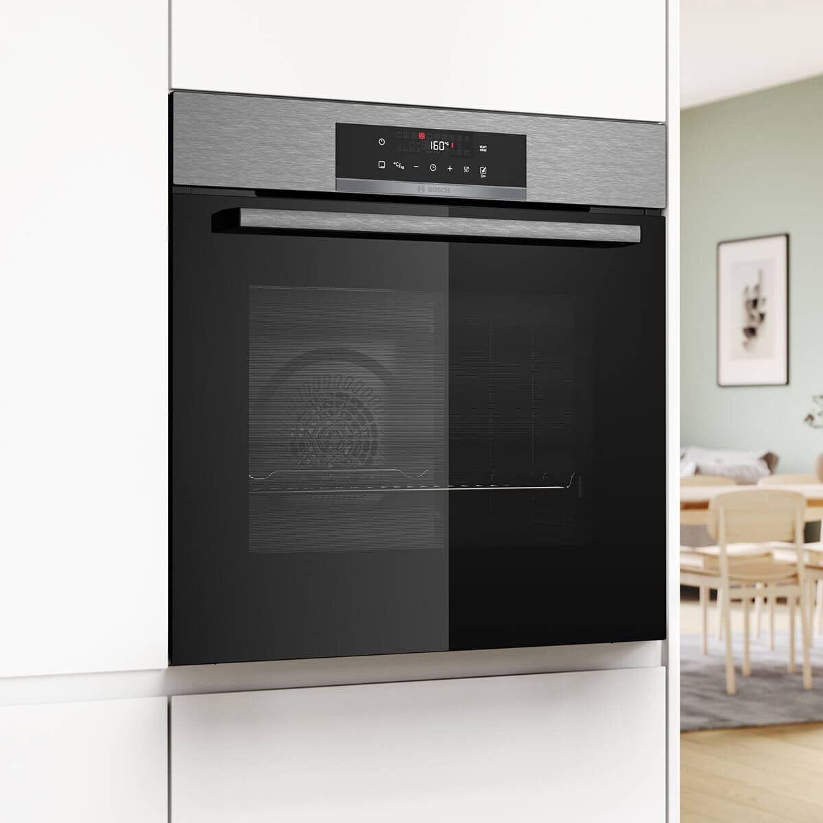 Bosch Series 6 60cm Pyrolytic Built-in Oven Stainless Steel HBA572ES3A