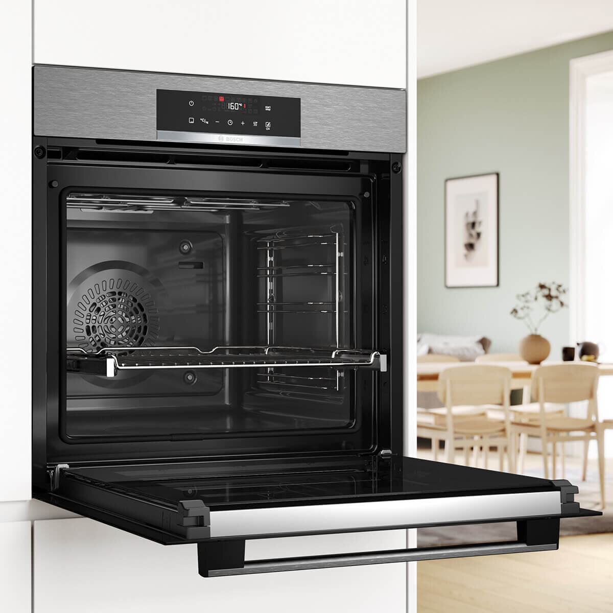 Bosch Series 6 60cm Pyrolytic Built-in Oven Stainless Steel HBA572ES3A