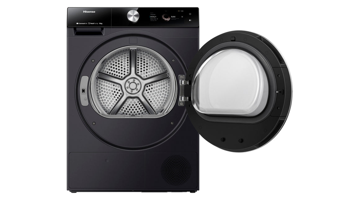 Hisense Series 9 10kg Heat Pump Dryer Charcoal Black HDFS10HPB