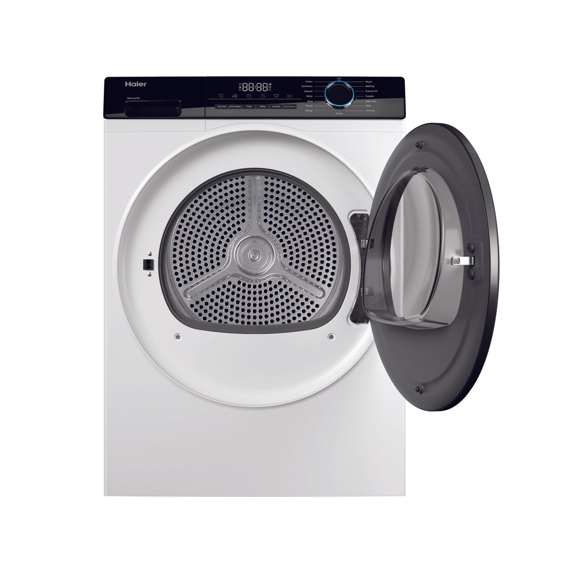 Haier 8kg Heat Pump Dryer HDHP80AW1 in white front view