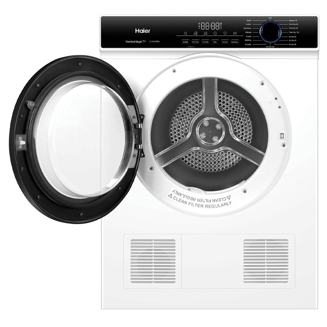 Haier 300 Series 7kg Sensor Vented Dryer HDV70AWW1