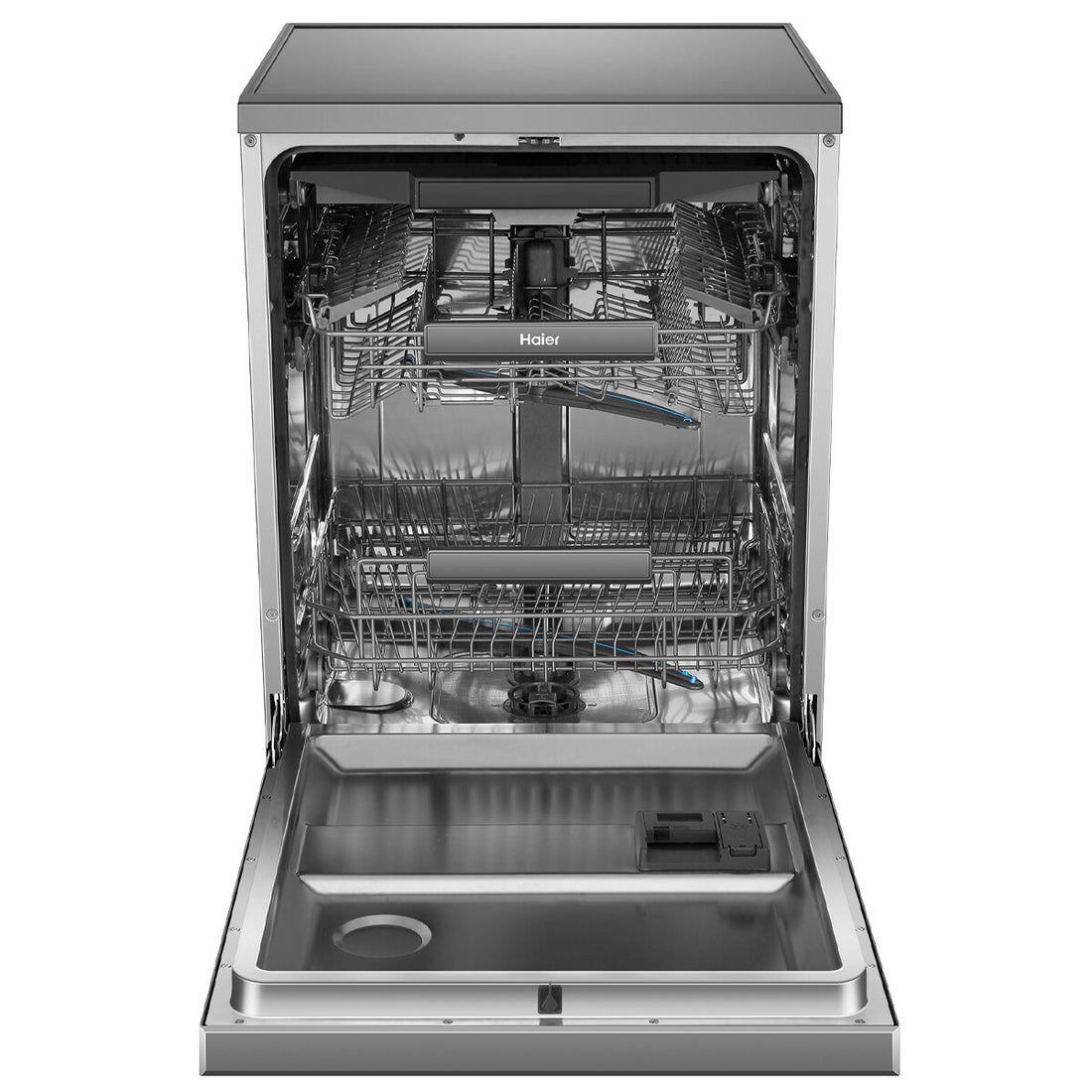 Haier 600 Series Freestanding Dishwasher with Steam Satina HDW15F3S1