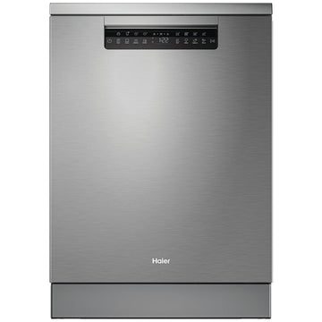Haier 600 Series Freestanding Dishwasher with Steam Satina Silver HDW15F4S1