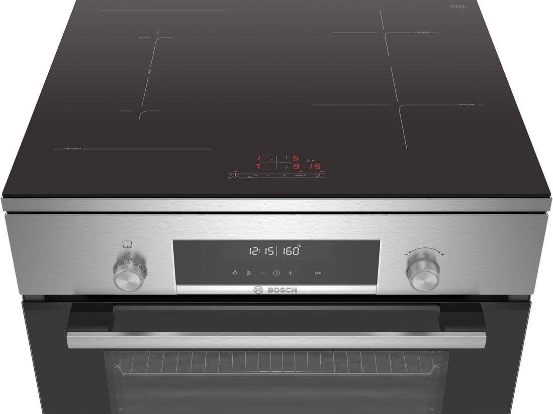 Bosch Series 6 60cm Pyrolytic Induction Upright Oven HLS79R351A stainless steel