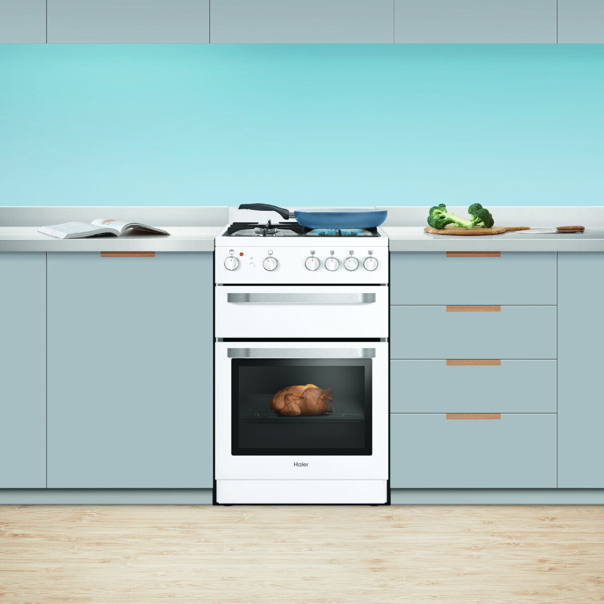 Haier 54cm Freestanding Natural Gas Cooker HOR54B5MGW1