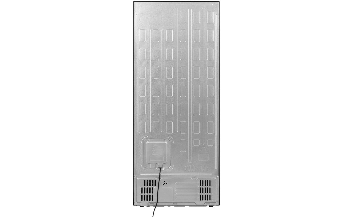 Hisense 417L PureFlat Eco Vision Bottom Mount Refrigerator Black Steel HRBM418E