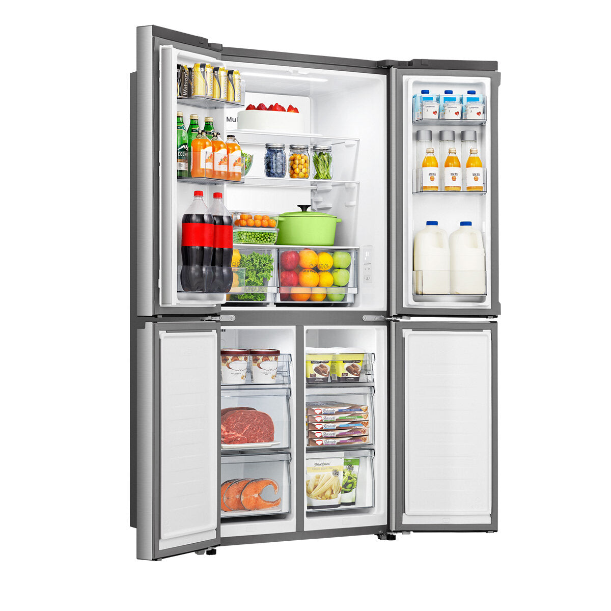 Hisense 483L French Door Fridge Stainless Steel HRCD483TS