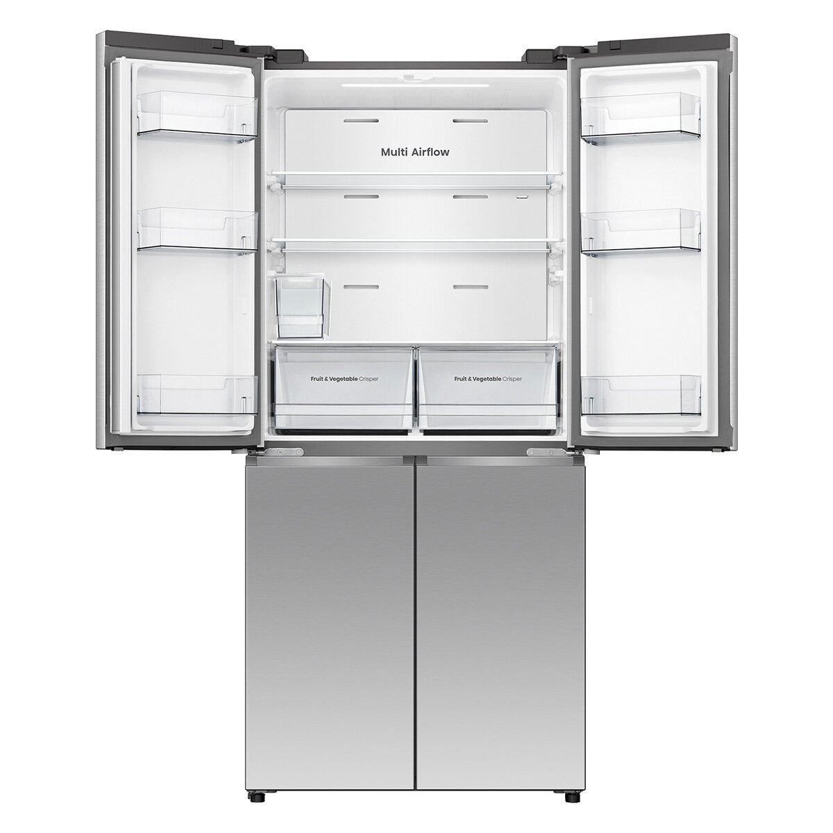Hisense 483L PureFlat Slim French Door Refrigerator with Non-Plumbed Ice and Water Dispenser Stainless Steel HRCD483TSW
