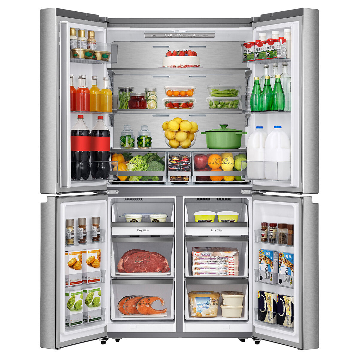 Hisense 609L French Door Fridge Stainless Steel HRCD610TS