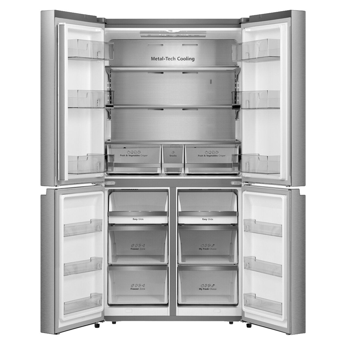 Hisense 609L French Door Fridge Stainless Steel HRCD610TS