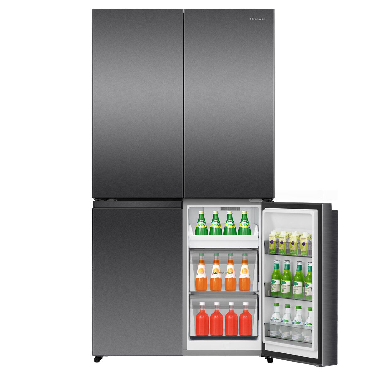 Hisense 647L PureFlex French Door Refrigerator Dark Stainless HRCD640TB