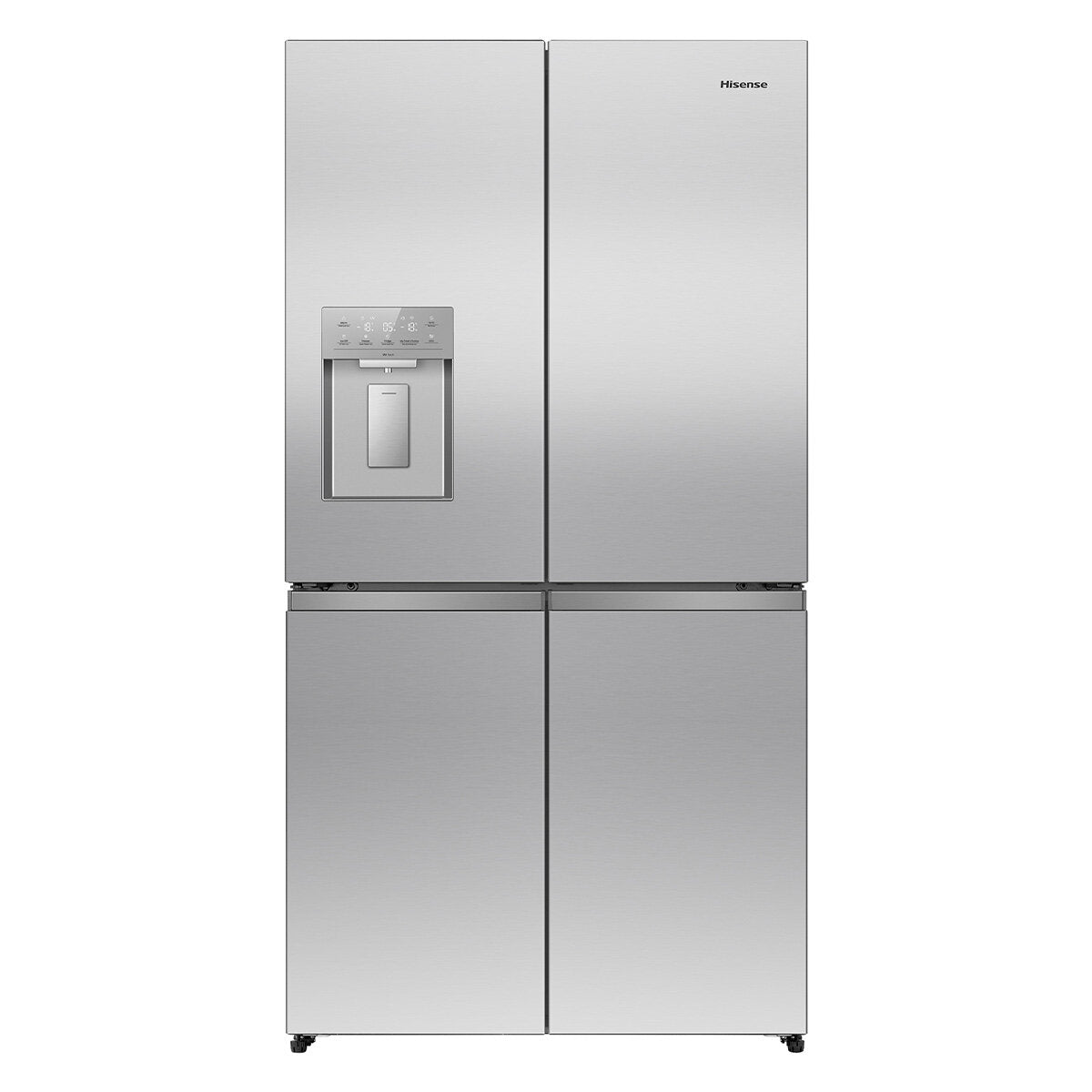 Hisense 640L PureFlex French Door Refrigerator with Non-Plumbed Ice and Water Dispenser Stainless Steel HRCD640TSW