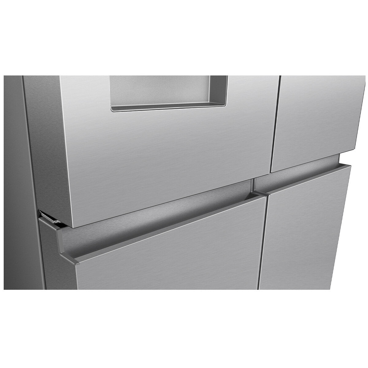 Hisense 640L PureFlex French Door Refrigerator with Non-Plumbed Ice and Water Dispenser Stainless Steel HRCD640TSW