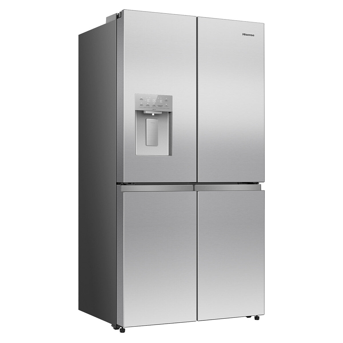 Hisense 640L PureFlex French Door Refrigerator with Non-Plumbed Ice and Water Dispenser Stainless Steel HRCD640TSW