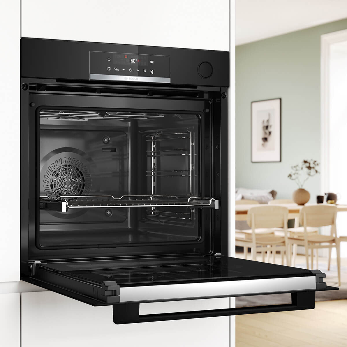 Bosch Series 6 60cm Pyrolytic Built-in Oven with Steam Function HRG572EB3A