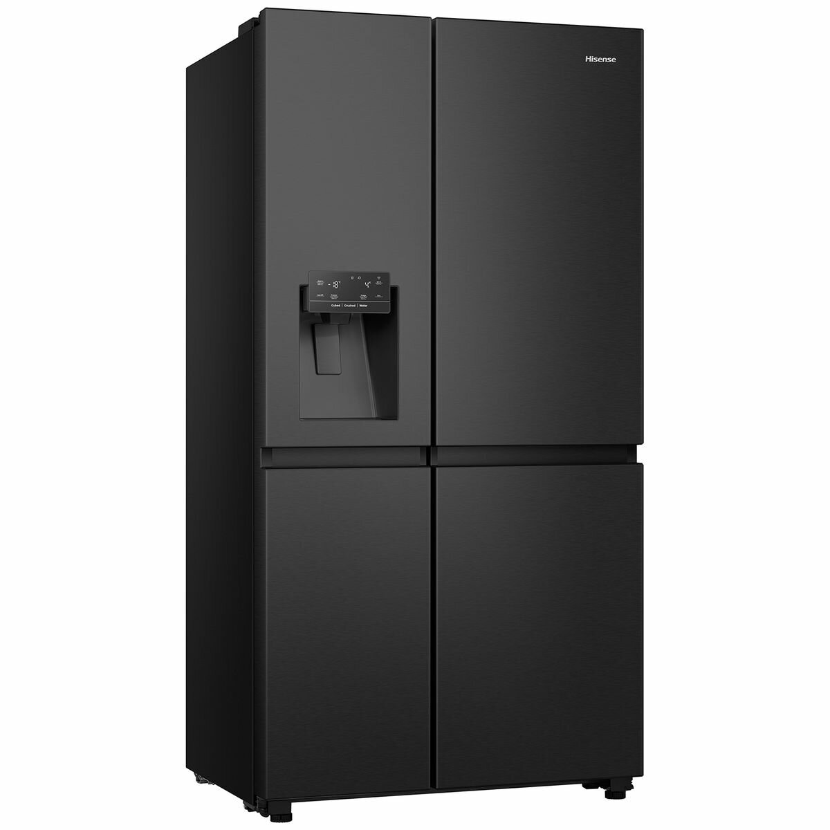 Hisense 632L Side by Side Refrigerator Black Steel HRSBS632BW