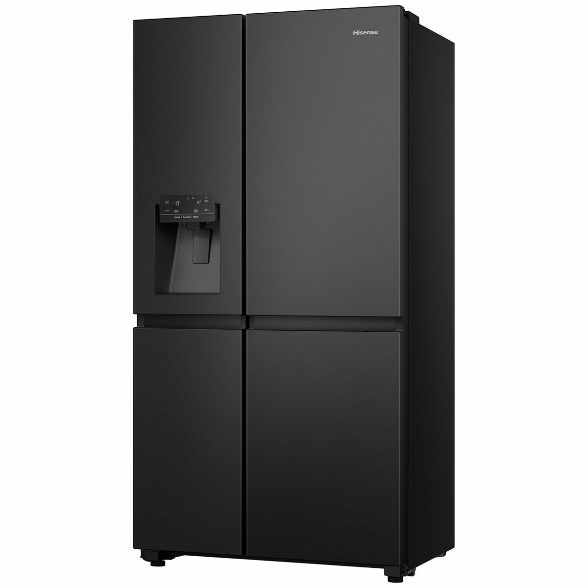 Hisense 632L Side by Side Refrigerator Black Steel HRSBS632BW