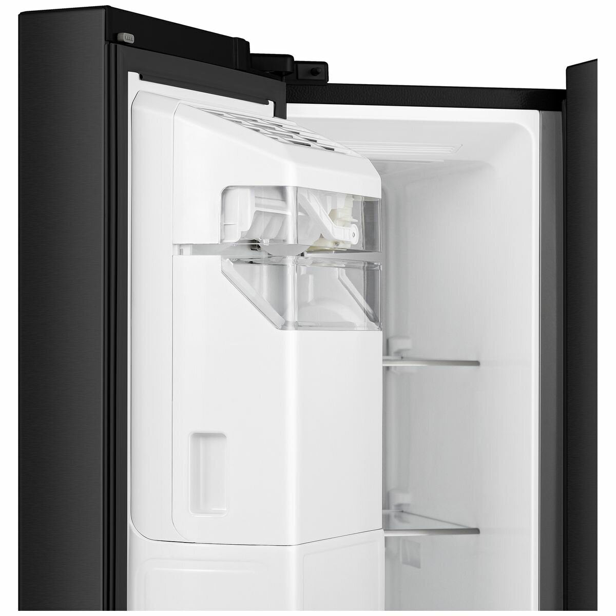 Hisense 632L Side by Side Refrigerator Black Steel HRSBS632BW