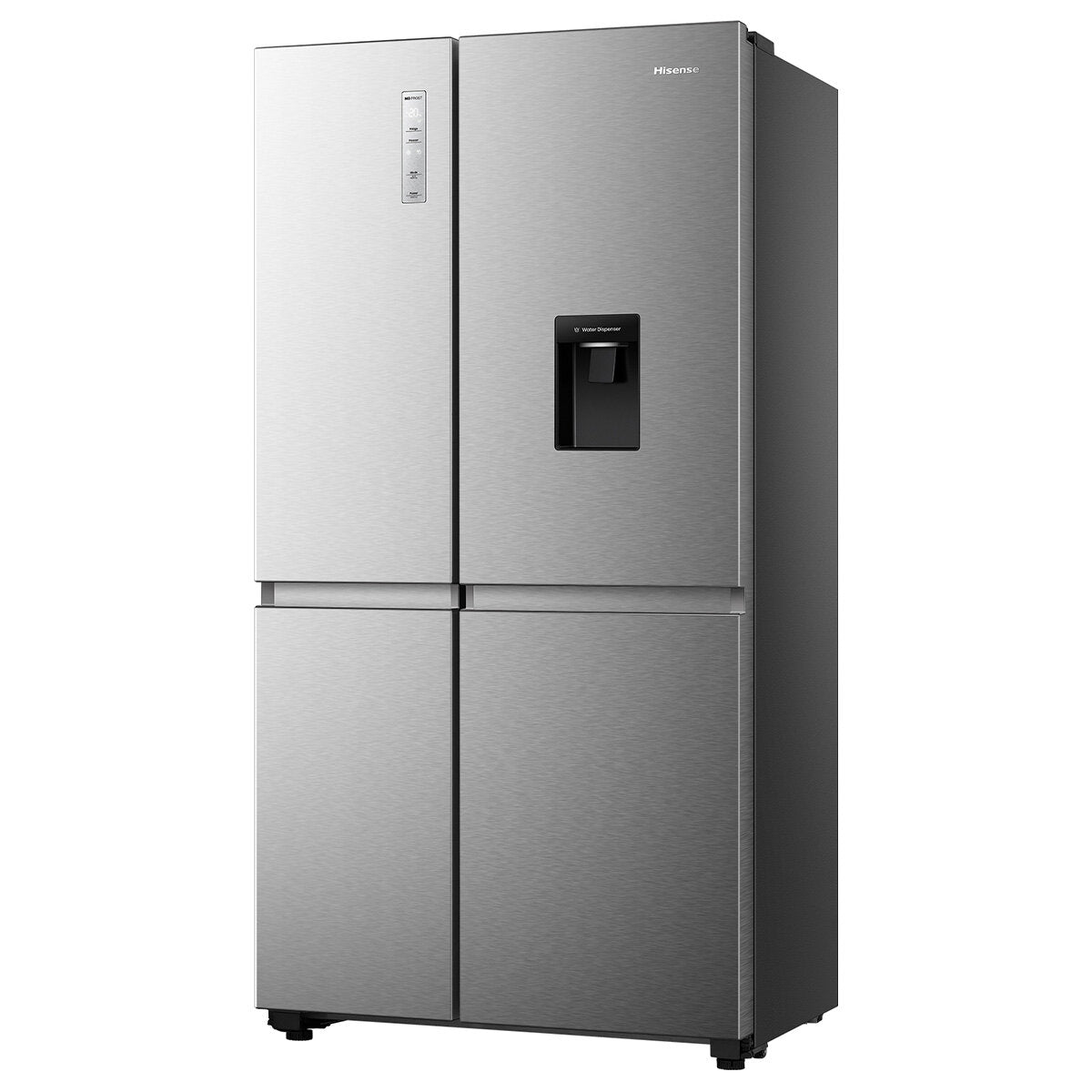 Hisense 649L Side by Side Refrigerator with Non-Plumbed Water Dispenser Stainless Steel HRSBS649SW