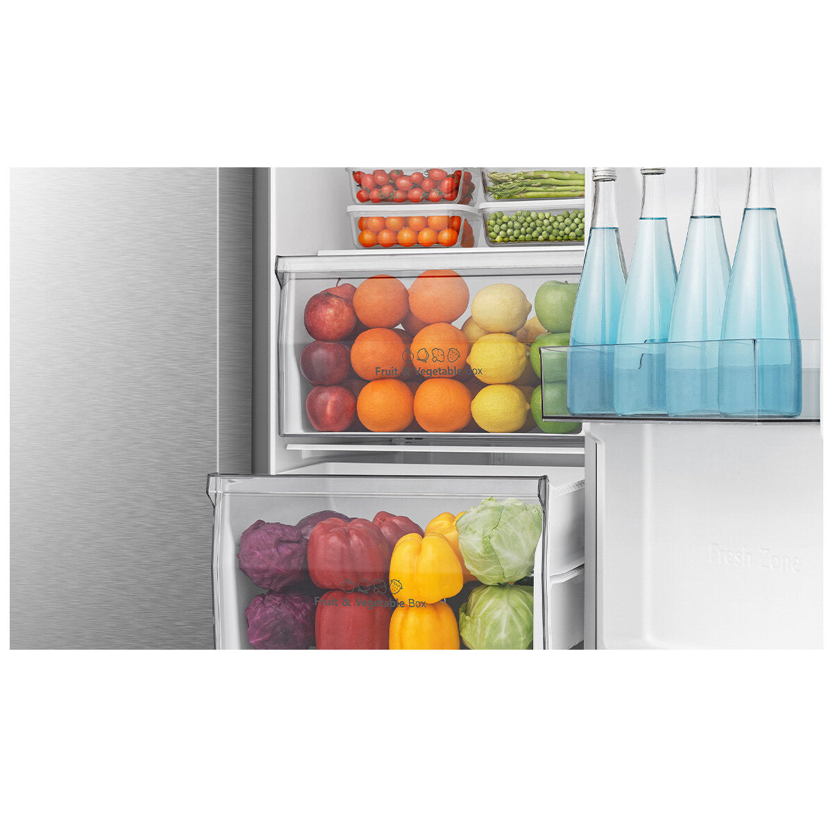 Hisense 649L Side by Side Refrigerator with Non-Plumbed Water Dispenser Stainless Steel HRSBS649SW