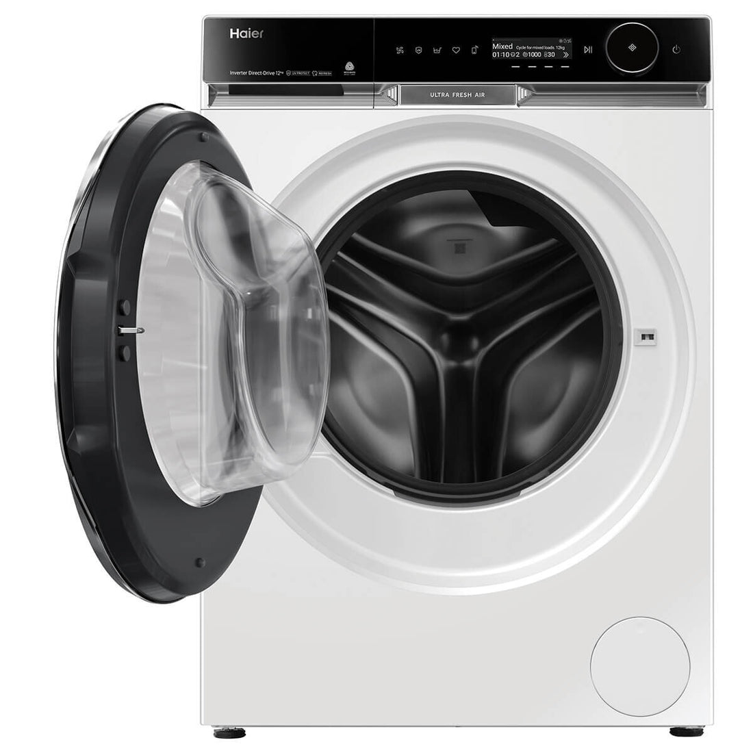 Haier 600 Series 12kg Front Load Washer with UV Protect White HWF12PXW1