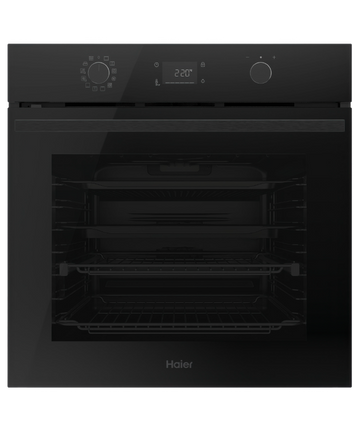 Haier 60cm 500 Series 12 Function Pyrolytic Built-in Oven with Air Fry Black HWO60S12EPB5