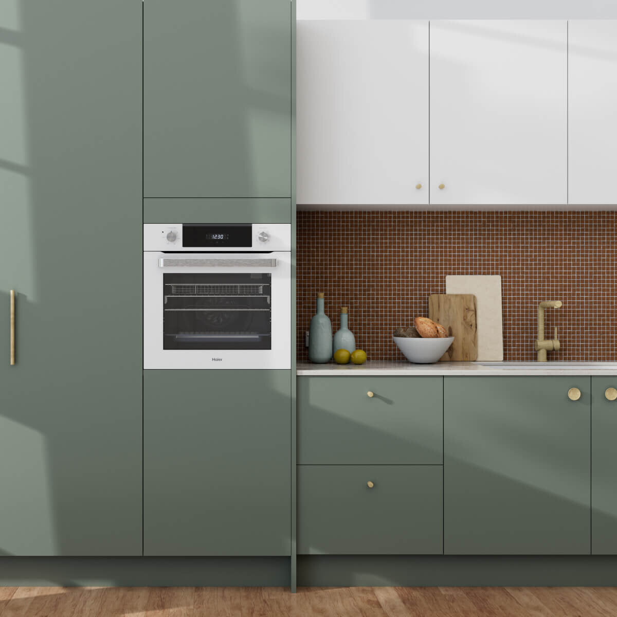 Haier 60cm Light Grey 7 Function Oven with Air Fry HWO60S7ELG4