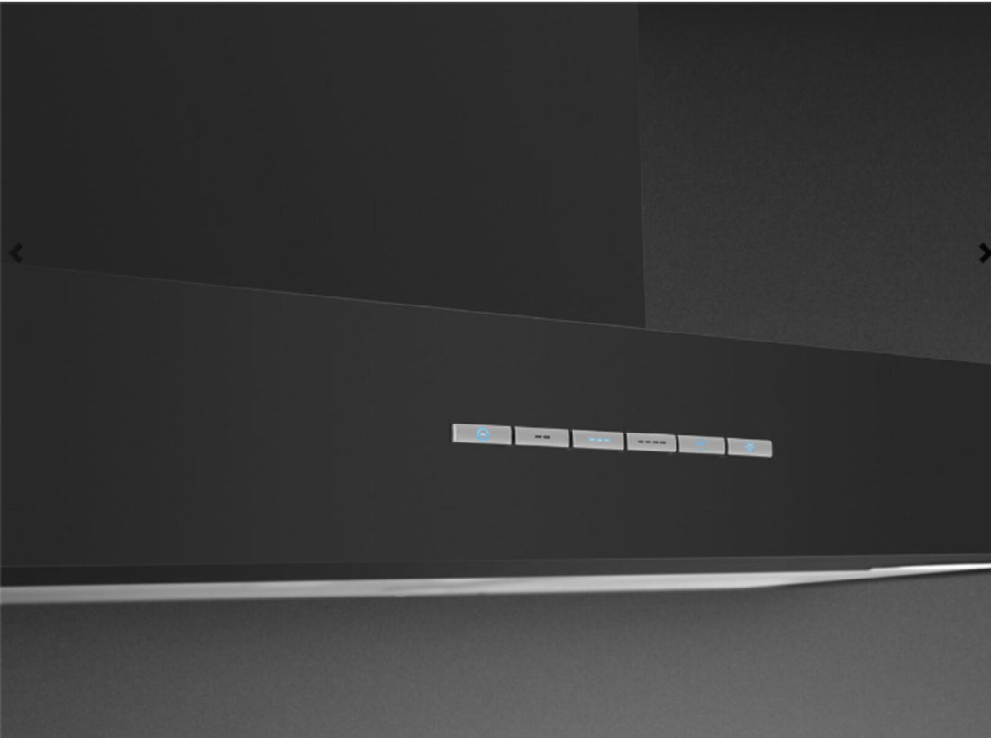 Smeg 90cm Matt Black Canopy Rangehood KBTAU900MNE