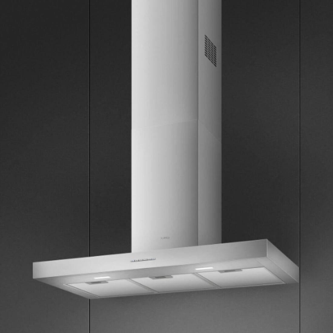 Smeg 90cm Wall Mount Stainless Steel Canopy Rangehood KBTAU900XE