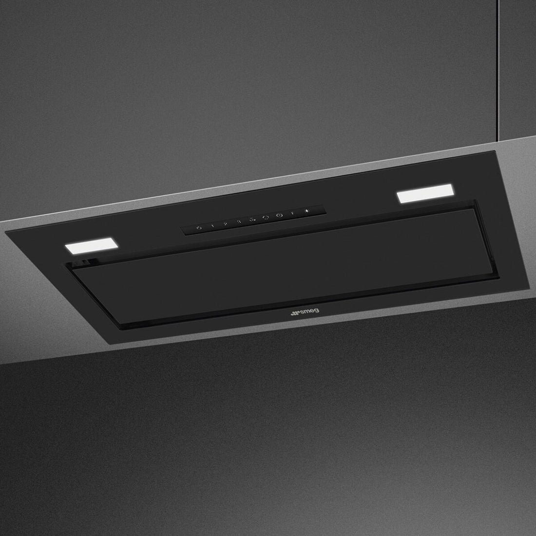 Smeg 60cm Undermount Rangehood with AutoVent2.0 Matte Black KSGAU6P4MB